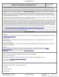 Document preview: DD Form 2876-3 TRICARE Prime Enrollment, Disenrollment, and Primary Care Manager (PCM) Change Form (Overseas)