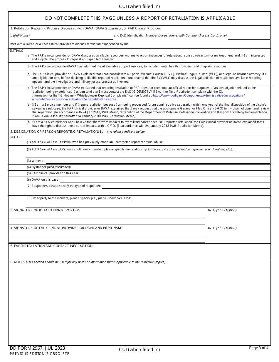 DD Form 2967 Download Fillable PDF or Fill Online Domestic Abuse Victim ...