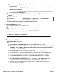 Form 400-00817 Summons and Verified Complaint to Establish Parentage and/or Related Obligations - Vermont, Page 5