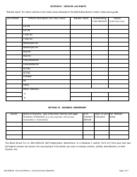 Form 400-813B Financial Affidavit - Property and Assets - Vermont, Page 5