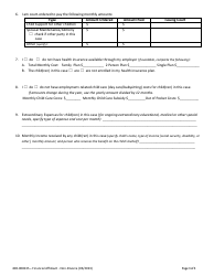 Form 400-00813S Financial Affidavit - Non-divorce - Vermont, Page 3