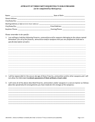 Form 400-00155 Motion and Affidavit to Modify Relief From Abuse Order to Permit Third Party to Hold Firearms - Vermont, Page 2