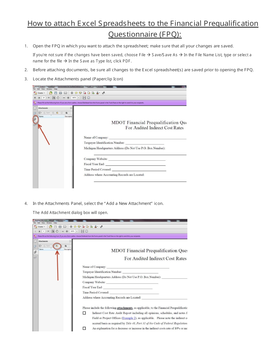 Financial Prequalification Questionnaire for Audited Indirect Cost Rates - Michigan, Page 7