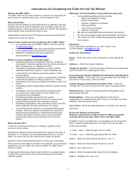 Form REF-1000 (State Form 50854) Claim for Fuel Tax Refund - Indiana, Page 4