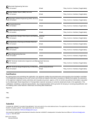 DOT Form 224-010 Consultant Prequalification Form - Washington, Page 3