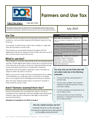 Farmer&#039;s Use Tax Form - South Dakota
