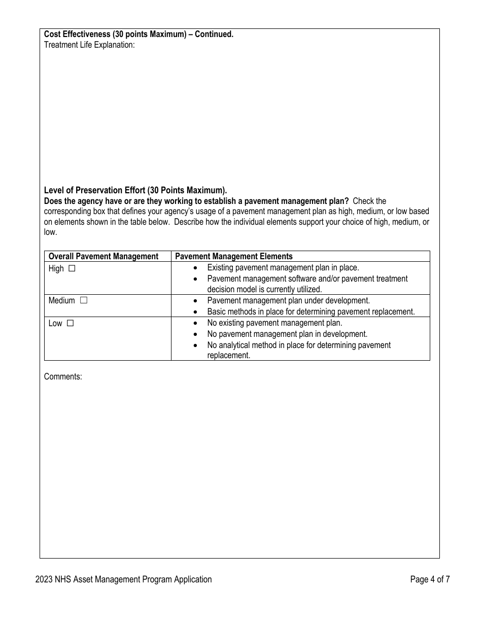 Application for Funding - Nhs Asset Management Program - Washington, Page 4