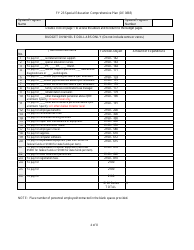 Form DE0885 Part III Special Education Comprehensive Plan - Budget Summary - Georgia (United States), Page 4