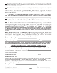 Form 03 Building Permit Application for Owner-Builders - City of Chico, California, Page 4