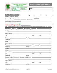 Form 02 Building Permit Application for Contractors - City of Chico, California