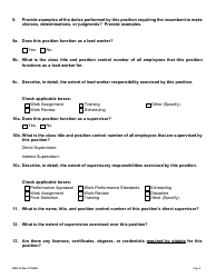 Form NPD-19 Position Questionnaire - Nevada, Page 6