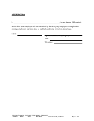Form JGM704 Earnings Execution Disclosure for Child Support Judgments - Minnesota, Page 4