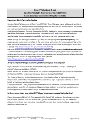 Form CCT100 Instructions - Plaintiff&#039;s Statement of Claim - Minnesota (English/Somali), Page 11