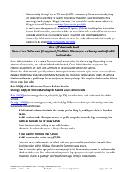 Form CCT100 Instructions - Plaintiff&#039;s Statement of Claim - Minnesota (English/Somali), Page 13