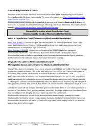 Form CCT100 Instructions - Plaintiff&#039;s Statement of Claim - Minnesota (English/Somali), Page 3