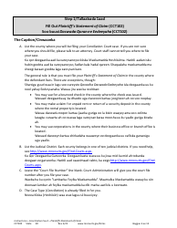 Form CCT100 Instructions - Plaintiff&#039;s Statement of Claim - Minnesota (English/Somali), Page 5