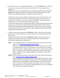 Form CCT100 Instructions - Plaintiff&#039;s Statement of Claim - Minnesota (English/Somali), Page 6
