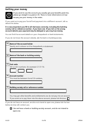 Form SF500 Budgeting Loans From the Social Fund - United Kingdom, Page 6