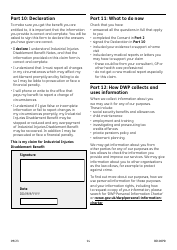 Form BI100PD Industrial Injuries Disablement Benefit for a Prescribed Industrial Disease - United Kingdom, Page 14