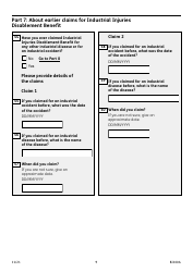 Form BI100A Industrial Injuries Disablement Benefit - United Kingdom, Page 9