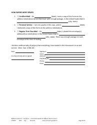Form FOR404 Affidavit of Service - Forfeiture - Controlled Substance Offense - Minnesota, Page 2