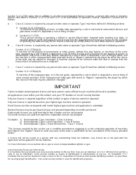 Form L-2052 Owner/Operator License Application - South Carolina, Page 3