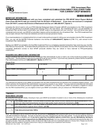 Form IPDROP-AD-1 Frs Investment Plan Drop Accumulation Direct Rollover Form for Current Drop Members - Florida