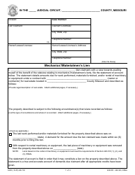 Document preview: Form GN130 Mechanics'/Materialmen's Lien - Missouri