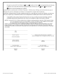 Form CP27 Motion for Renewal of Full Order of Protection - Child - Missouri (English/Spanish), Page 3