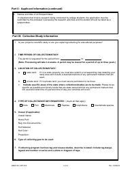 Form DEEP-SC-APP-002 Scientific Collector Permit Application - Connecticut, Page 2