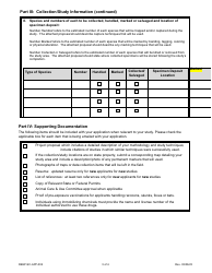 Form DEEP-SC-APP-002 Scientific Collector Permit Application - Connecticut, Page 3