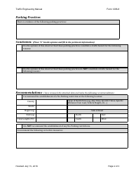 Form 1296-8 Field Report on Parking Practices - Ohio, Page 2