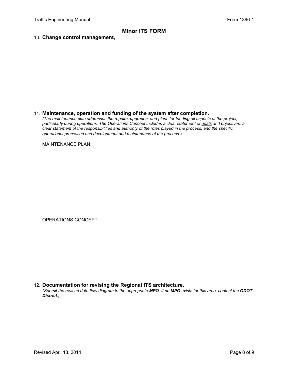 Form 1396-1 Minor Its Form - Ohio, Page 8