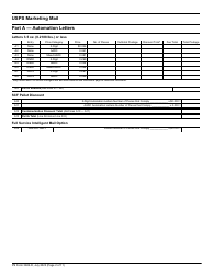 PS Form 3602-R Postage Statement - USPS Marketing Mail, Page 2