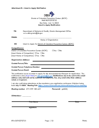 Notice of Eligibility and Experience Requirements - Washington, D.C., Page 3