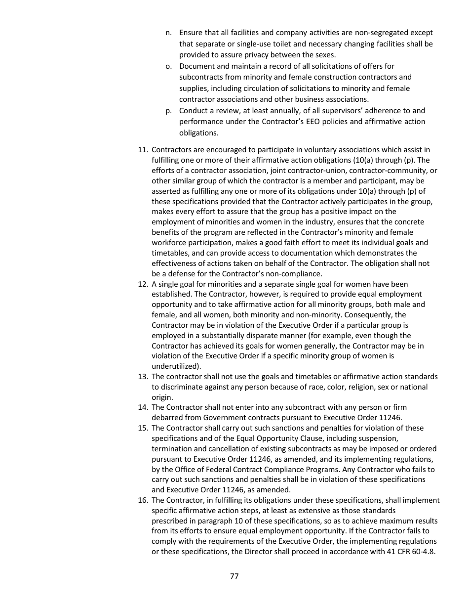Supplemental General Conditions Including Equal Opportunity Provisions - Alabama, Page 9