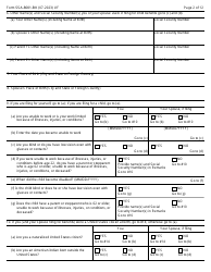 Form SSA-8001-BK Application for Supplemental Security Income (Ssi) (Deferred or Abbreviated), Page 2