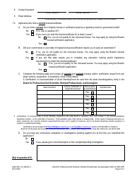 Form A439-3401_02_28ULR Professional Soil Scientists, Professionals Wetland Delineator &amp; Geologists - Universal License Recognition (Url) Application - Virginia, Page 2