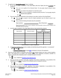 Form A440-2101ULR Hearing Aid Specialist - Universal License Application - Virginia, Page 3