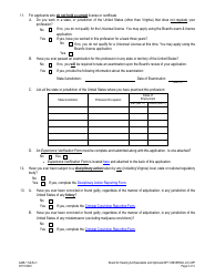 Form A448-11ULR Opticians - Universal License Application - Virginia, Page 3