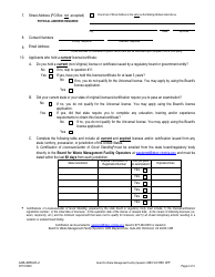 Form A438-4605ULR Waste Management Facility Operator - Universal License Recognition (Url) Application - Virginia, Page 2