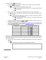 Form A456-1601ULR Polygraph Examiners - Universal License Recognition (Url) Application - Virginia, Page 2
