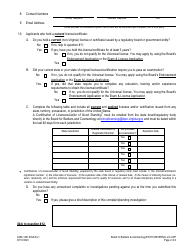 Form A450-1261-65ULR Esthetician/Master Esthetician - Universal License Application - Virginia, Page 2