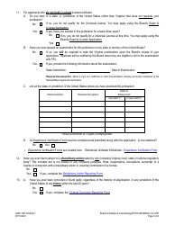 Form A450-1261-65ULR Esthetician/Master Esthetician - Universal License Application - Virginia, Page 3
