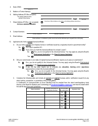 Form A450-1213ULR Barber &amp; Cosmetology - Universal License Application - Virginia, Page 2