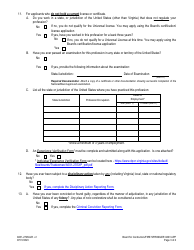 Form A501-2723ULR Automatic Fire Sprinkler Inspector Certification - Universal License Recognition (Ulr) Application - Virginia, Page 3