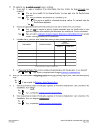 Form A416-0412UNIV Interior Designer Certificate - Universal License Recognition Application - Virginia, Page 3