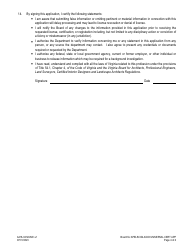 Form A416-0412UNIV Interior Designer Certificate - Universal License Recognition Application - Virginia, Page 4