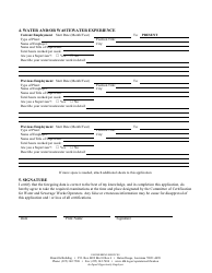 Operator Certification Exam Application - Louisiana, Page 2