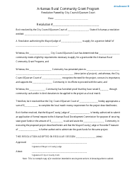 Arkansas Rural Community Grant Program Application - Arkansas, Page 12
